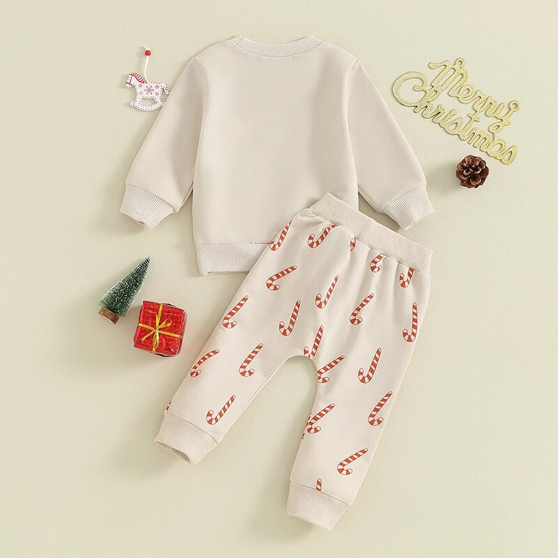 ma&baby 3-24M karácsonyi újszülött csecsemő kisfiú lány lány ruhakészletek szarvas kalap nyomtatás hosszú ujjú felsők nadrágok karácsonyi jelmezek ruhák