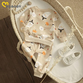 ma&baby 0-2Y Halloween νήπιο βρέφος Παιδί Βρέφος αγόρια κορίτσια Ρούχα Σετ κολοκύθας φάντασμα μακρυμάνικο παντελόνι Κοστούμια