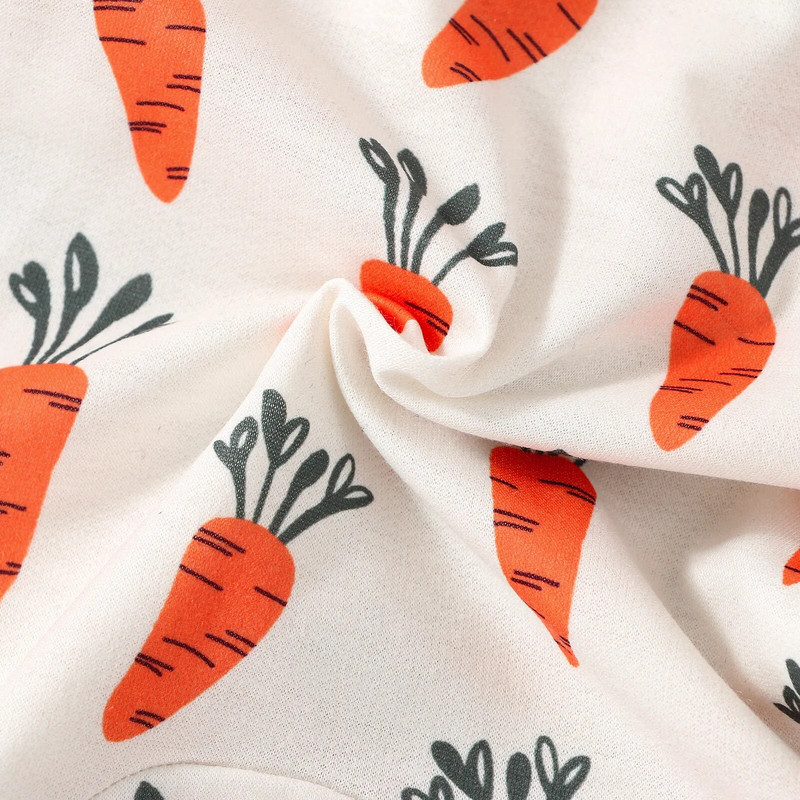 ma&baby 0-24M Húsvéti Tipegő Csecsemő Újszülött Baba Lány Fiú Romper Deer Sárgarépa mintás Ujjatlan Jumpsuit Overall Nyári Ruhák