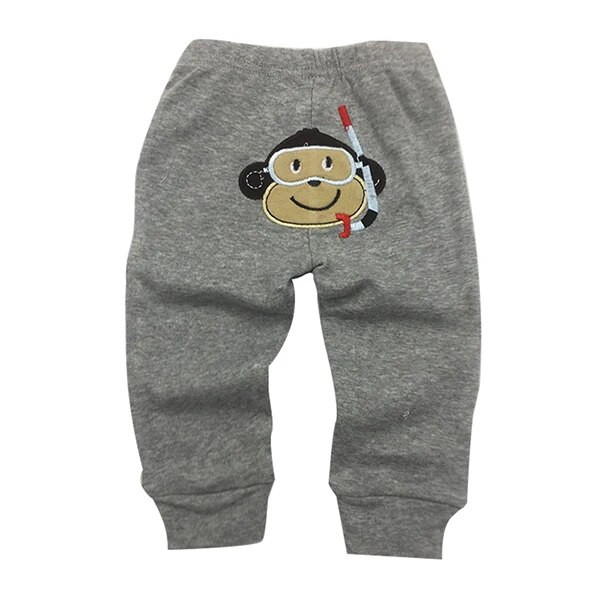 Uniszex babanadrágok tavaszi nyári gyerekek hárem PP nadrágok pamut kötött fiú lány tipegő leggings újszülött csecsemő ruházat 3 csomag