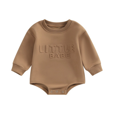 ma&baby 0-18M Νεογέννητο Βρέφος Romper Νήπιο αγόρι Κοριτσάκι Επιστολή εκτύπωσης μακρυμάνικη ολόσωμη φόρμα Playsuit Φθινοπωρινή άνοιξη Ρούχα