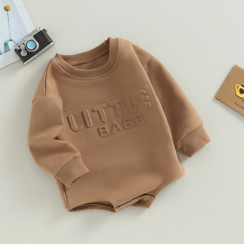 ma&baby 0-18M újszülött csecsemő csecsemő kisgyermek kisfiú lány levélmintás hosszú ujjú jumpsuit játszóruha őszi tavaszi ruházat