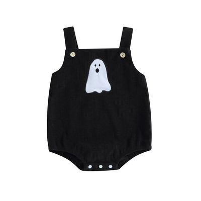 ma&baby 0-18M 1st Halloween Βρεφικές Στολές Νεογέννητο Βρέφος Αγόρι Κοριτσάκι Pumpkin Ghost Print Jumpsuit Κοτλέ φόρμες