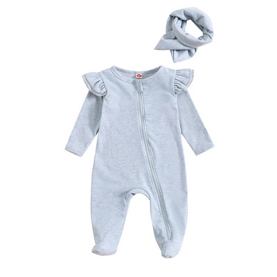 ma&baby 0-24M Νεογέννητο Βρέφος Βρέφος αγόρι Κοριτσάκι Μαλακό πλεκτό μακρυμάνικο ρόμπα + κεφαλόδεσμος φθινοπωρινή άνοιξη