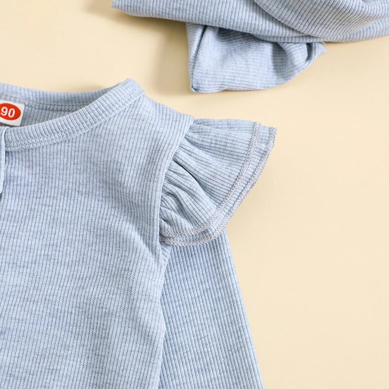 ma&baby 0-24M újszülött csecsemő kisfiú lány jumpsuit puha kötött hosszú ujjú nadrág + fejpántos őszi tavaszi ruhák