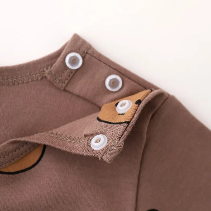 0-3T újszülött gyerek baba fiú lány ruha szett hosszú ujjú pamut felső és nadrágkosztüm Pj szett Aranyos édes hálóruha pizsama szett ruha