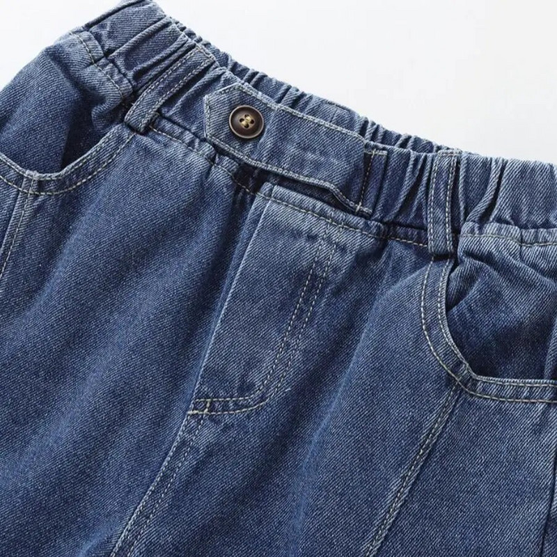 Gyerek fiú lány alkalmi őszi farmer új divat ősz tavasz koreai stílus egyszínű farmer Gyermek farmer nadrág 0-3 éves korig