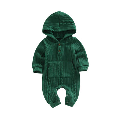 ma&baby 0-18M Novorođenče, dojenčad, mala djeca, djevojčice, dječaci, pleteni kombinezon s dugim rukavima i kapuljačom, jesensko-proljetna odjeća