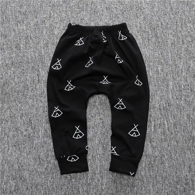 Új pamut babák fiúk lányok PP nadrágok mintás baba nadrágok sportoláshoz baba hárem nadrágok gyerekek újszülött lányoknak fiú ruhák