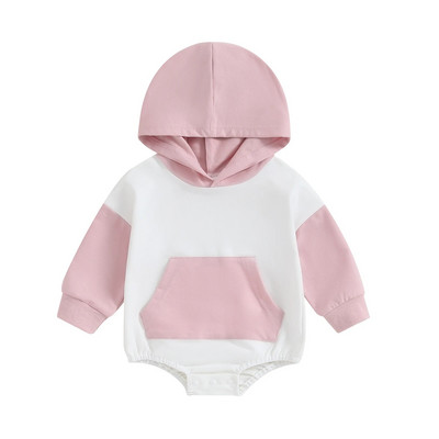 ma&baby 0-18M Νεογέννητο Βρέφος Κοριτσάκι Αγόρι Romper Μακρυμάνικο με κουκούλα συνονθύλευμα Φθινοπωρινά ανοιξιάτικα ρούχα