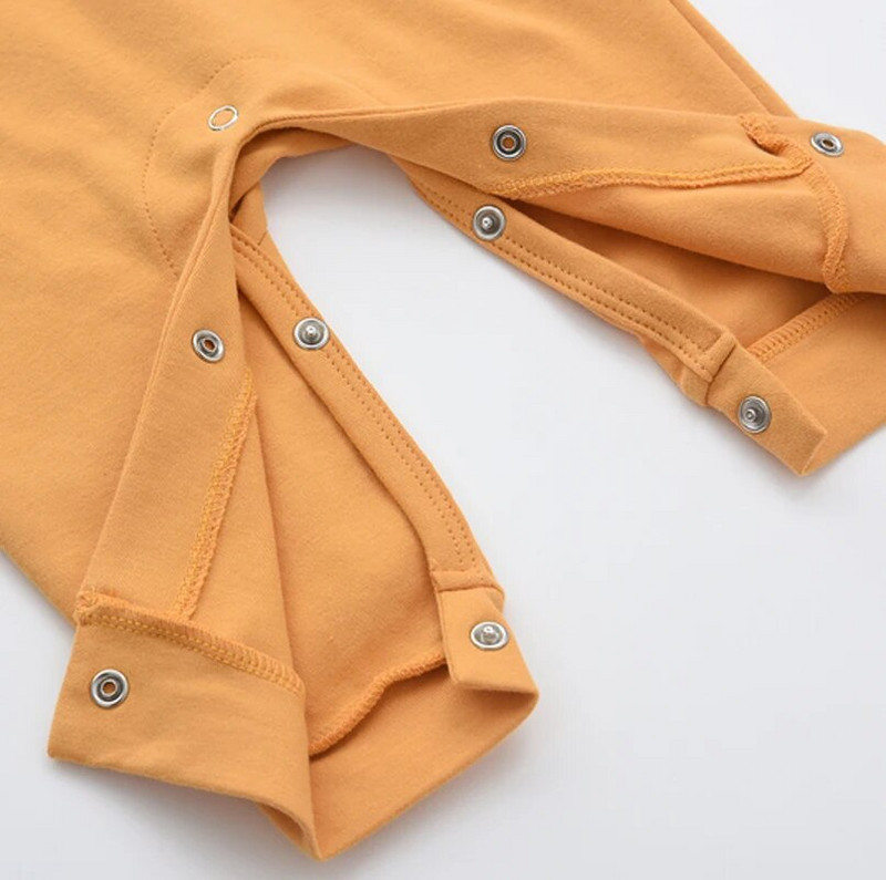 100% pamut babanadrág teljes ujjú kisgyermek fiú lány alvó és játék kombiné tavaszi őszi alsó póló Puha bőrű barázdás