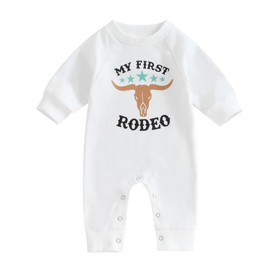 ma&baby 0-12M Νεογέννητο Βρέφος Βρέφη Κοριτσάκια Αγόρια Μακρυμάνικη Ολόσωμη φόρμα αγελάδας Εκτύπωση Φθινοπωρινή άνοιξη Casual ρούχα για μικρά παιδιά