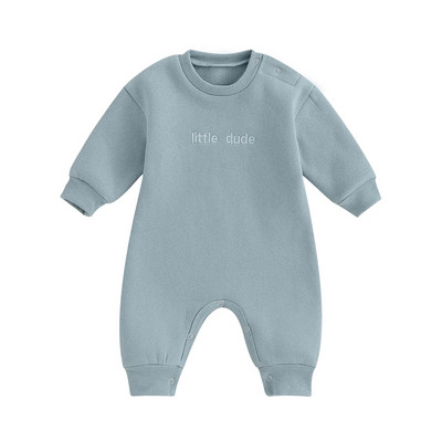ma&baby 0-18M Νεογέννητο Βρέφος Βρέφος Αγόρια Κοριτσάκι Jumpsuit Letter Κέντημα Μακρυμάνικο Romper Ζεστά Φθινοπωρινά Χειμερινά Ρούχα 828ΕΚΠΤΩΣΗ 15-5
