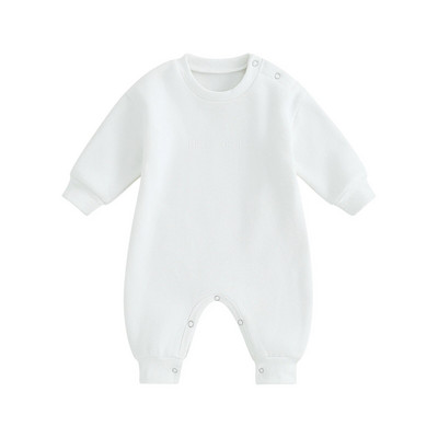 ma&baby 0-18M Νεογέννητο Βρέφος Βρέφος Αγόρια Κοριτσάκι Jumpsuit Letter Κέντημα Μακρυμάνικο Romper Ζεστά Φθινοπωρινά Χειμερινά Ρούχα 828ΕΚΠΤΩΣΗ 15-5