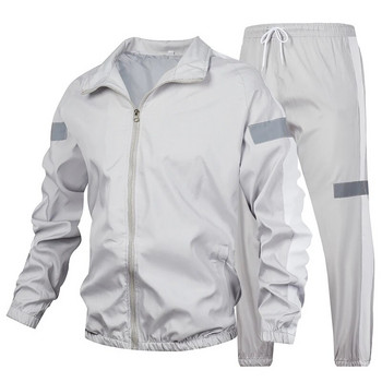 Ανδρική αθλητική φόρμα Casual Joggers Αθλητική ανδρική άνοιξη 2023 Νέο σετ 2 τεμαχίων Ανδρικά αθλητικά ρούχα Hip hop σακάκι παντελόνι κοστούμι 5XL