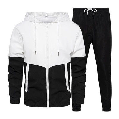 Ανδρική αθλητική φόρμα Casual Joggers Αθλητική ανδρική άνοιξη 2023 Νέο σετ 2 τεμαχίων Ανδρικά αθλητικά ρούχα Hip hop σακάκι παντελόνι κοστούμι 5XL