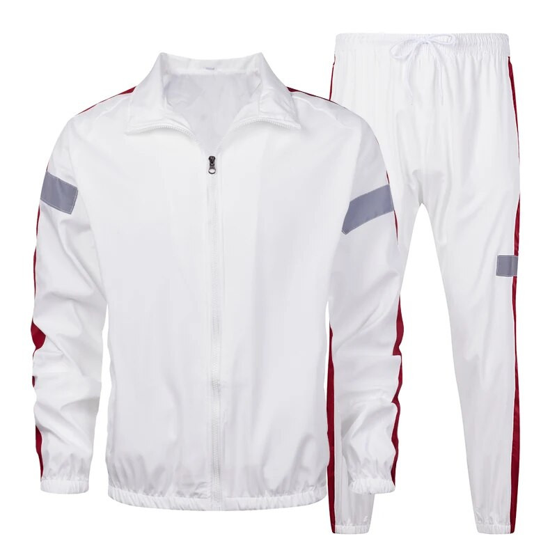 Férfi tréningruha, alkalmi kocogós sportruha, férfi, 2023. tavasz, új, 2 részes szett Férfi sportruházat, hip-hop kabát nadrágkosztüm, 5XL