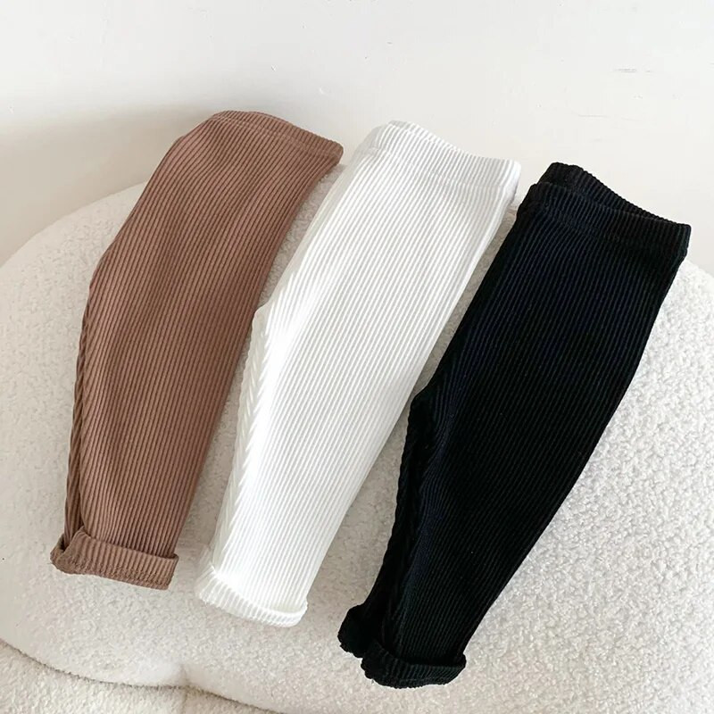 Koreai stílusú 0-24M újszülött fiú fiú lány nadrág egyszínű pamut csecsemő baba fiú lány leggings tavaszi őszre