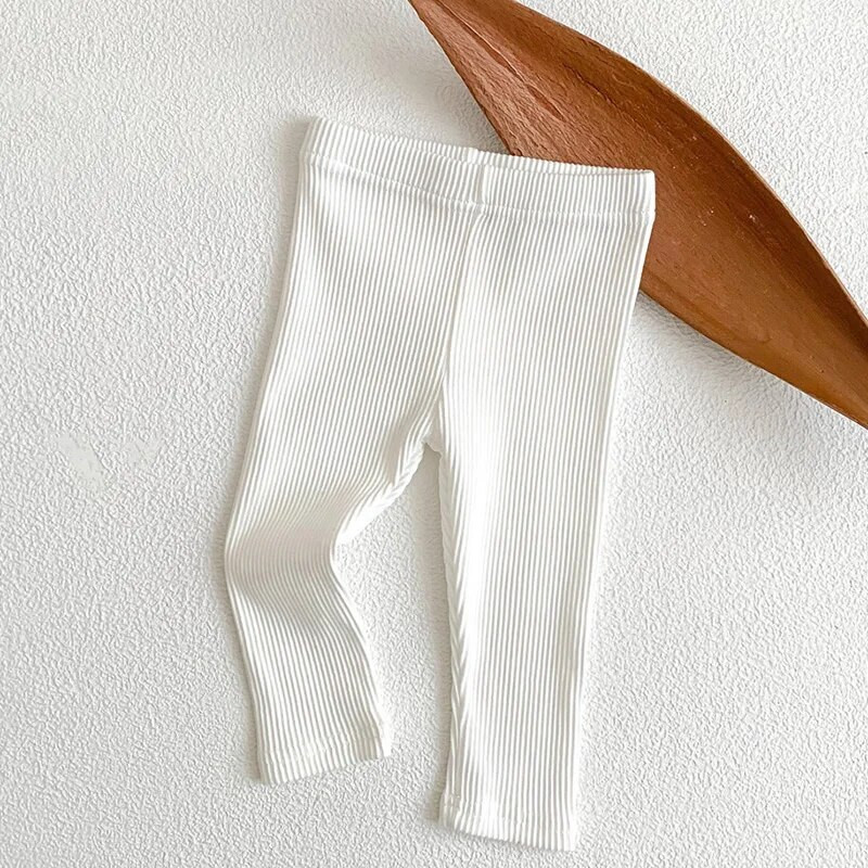 Koreai stílusú 0-24M újszülött fiú fiú lány nadrág egyszínű pamut csecsemő baba fiú lány leggings tavaszi őszre