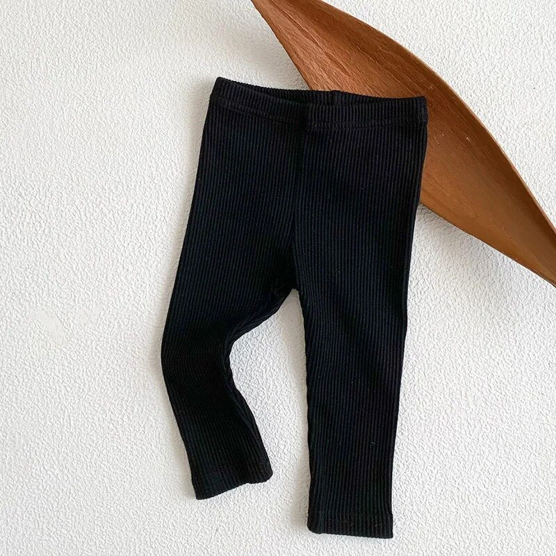 Koreai stílusú 0-24M újszülött fiú fiú lány nadrág egyszínű pamut csecsemő baba fiú lány leggings tavaszi őszre