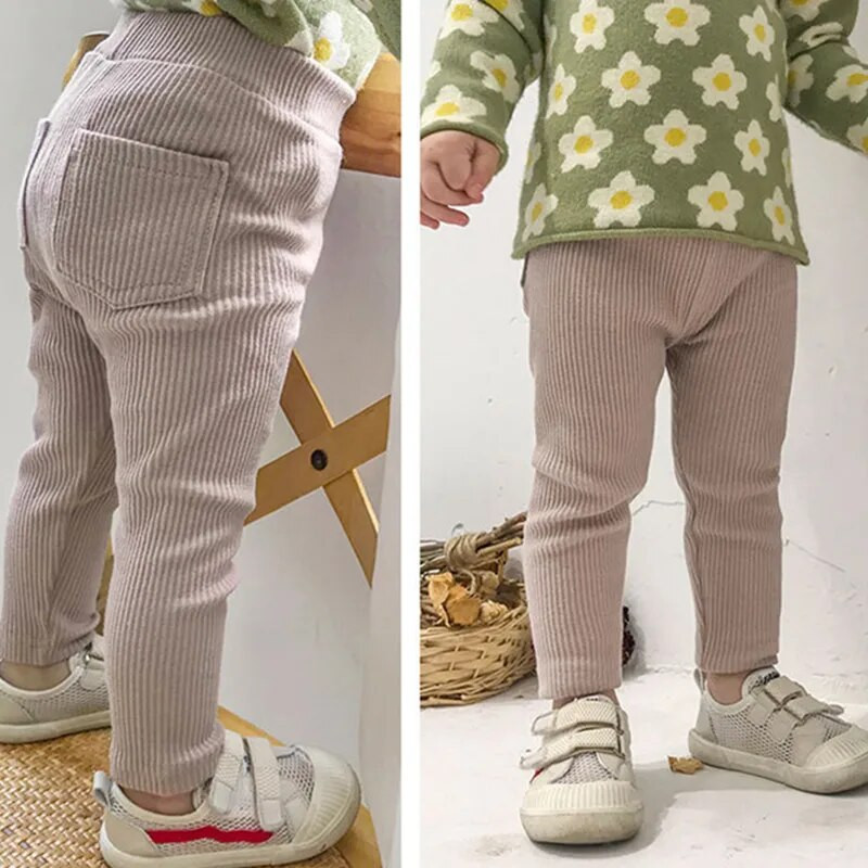 2021 Baby Girls Boys Leggings Pamut PP nadrágok tavaszi ősz gyerekek lányok nadrágok divatos magas derekú hosszú nadrágok gyermek nadrágok új