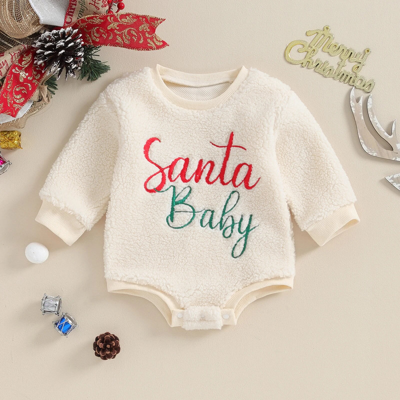ma&baby 0-18M karácsonyi csecsemő újszülött totyogó kislány fiú nadrágos betűs kombiné hosszú ujjú meleg karácsonyi jelmezek