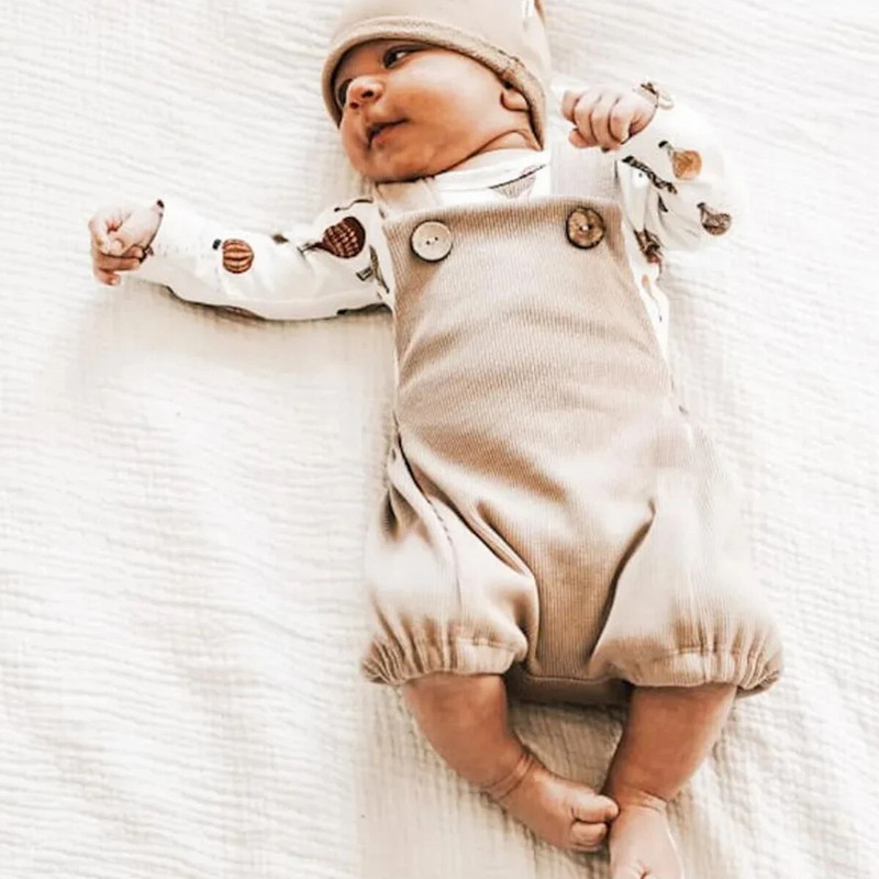 ma&baby 0-18M újszülött csecsemő csecsemő kisgyermek kisfiú lány kötött kombinék egyszínű nyári ruha