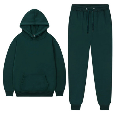 Ανδρική αθλητική φόρμα Winter Fleece Αθλητική φόρμα για άνδρες 2023 Παντελόνι με κουκούλα Oversize Φθινοπωρινό Χειμερινό Fleece Γυναικεία ζεστά κοστούμια Unisex