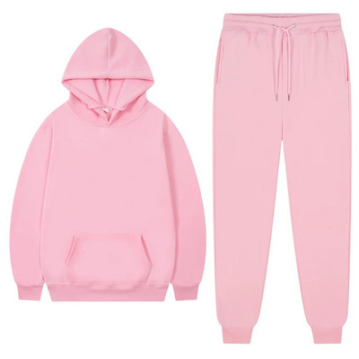 Ανδρική αθλητική φόρμα Winter Fleece Αθλητική φόρμα για άνδρες 2023 Παντελόνι με κουκούλα Oversize Φθινοπωρινό Χειμερινό Fleece Γυναικεία ζεστά κοστούμια Unisex