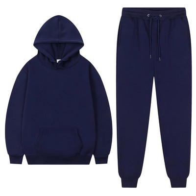 Ανδρική αθλητική φόρμα Winter Fleece Αθλητική φόρμα για άνδρες 2023 Παντελόνι με κουκούλα Oversize Φθινοπωρινό Χειμερινό Fleece Γυναικεία ζεστά κοστούμια Unisex