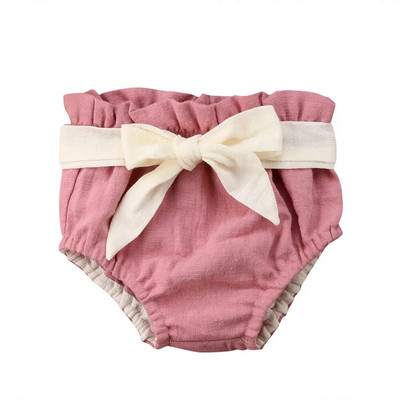 Καλύμματα πάνας Summer Bloomers Baby Girls Βαμβακερό σορτς νήπιο μεγάλο φιόγκο PP παντελόνι πάνα βολάν νήπιο σορτς