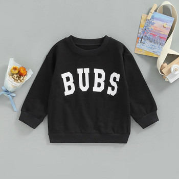 ma&baby 1-6Y Infant Toddler Kid Baby Boy Girl T-shirt Letter Long Sleeve Tops Ежедневни есенни пролетни детски дрехи