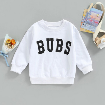 ma&baby 1-6Y Infant Toddler Kid Baby Boy Girl T-shirt Letter Long Sleeve Tops Ежедневни есенни пролетни детски дрехи