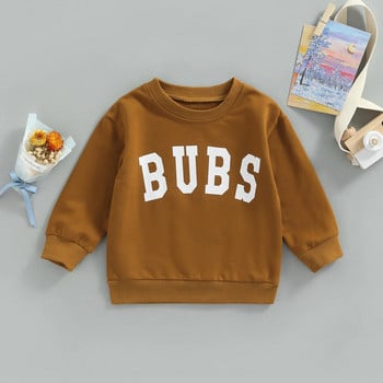 ma&baby 1-6Y Infant Toddler Kid Baby Boy Girl T-shirt Letter Long Sleeve Tops Ежедневни есенни пролетни детски дрехи