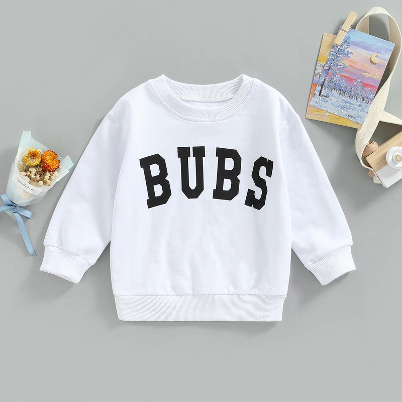 ma&baby 1-6 éves csecsemő tipegő gyerek baba fiú lány póló betűs hosszú ujjú felsők alkalmi őszi tavaszi gyerekruhák