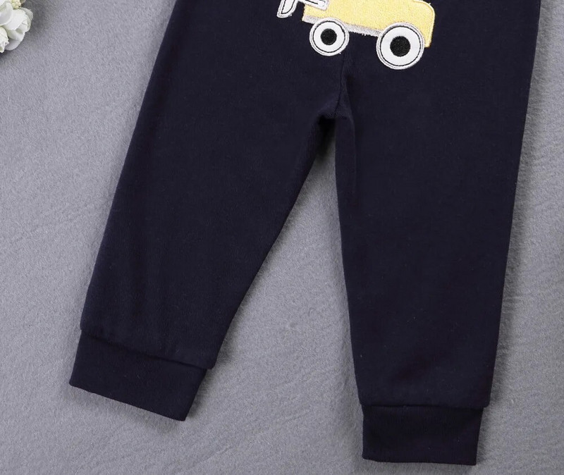 2021-es babanadrág pamut fiú nadrág Rajzfilm kötött kisgyermek fiú leggings gumírozott derék Busha PP nadrág nadrág babaruhák