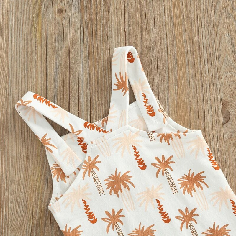 Nyári kisgyermekek csecsemők fiúk lányok ujjatlan gombnyomással O-nyakú nadrágok jumpsuitek overálok alkalmi body ruhák