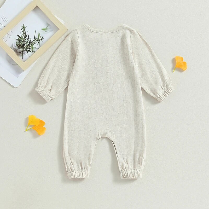 Kisgyermek baba aranyos alsónadrág, egyszínű gombos hosszú ujjú kombiné újszülött őszi ruhákhoz