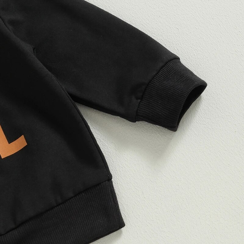 Kisgyermek lányoknak 2 DB nadrág szettek, hosszú ujjú, betűvel nyomtatott pulóverek leopárdmintás kiszélesedő nadrágszettek