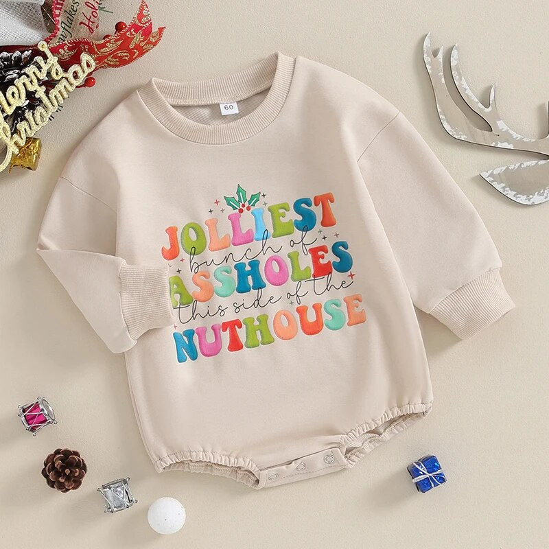 ma&baby 0-18M karácsonyi csecsemő újszülött kisfiú lány lány levélmintás hosszú ujjú jumpsuit játszóruha karácsonyi jelmezek