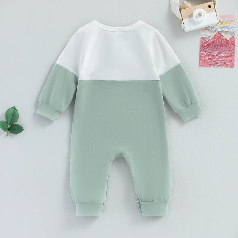 Ma&Baby 0-24M újszülött kisgyermek kisfiú lány jumpsuit, hosszú ujjú, őszi tavaszi ruha