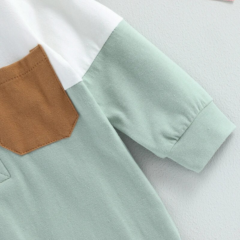 Ma&Baby 0-24M újszülött kisgyermek kisfiú lány jumpsuit, hosszú ujjú, őszi tavaszi ruha