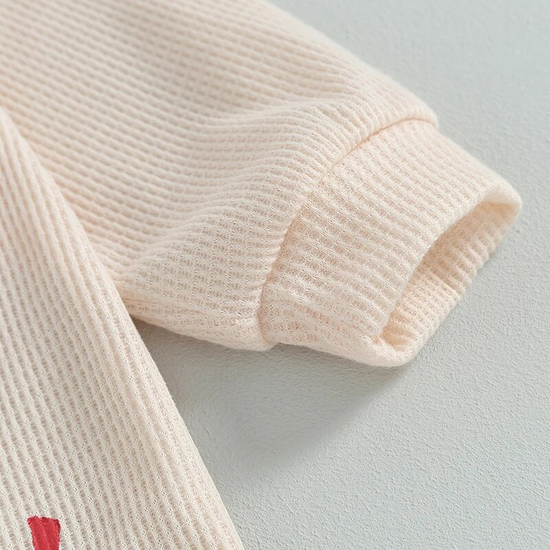 ma&baby 0-24h karácsonyi újszülött csecsemő baba lány fiú nadrág levél kalap nyomtatás hosszú ujjú gofri jumpsuit karácsonyi jelmezek