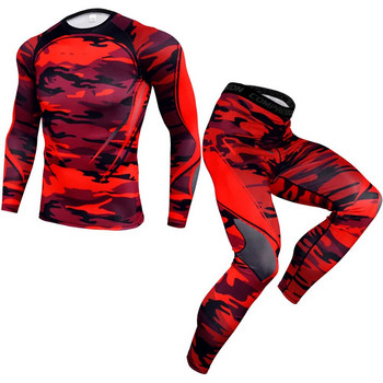 Нов комплект от две части за фитнес на открито, тениска с дълъг ръкав + панталон, бързосъхнещ спортен баскетболен еластичен костюм за бягане