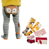 Baby Boy Girl Cartoon PP Παντελόνι με Sox Infant Toddler Ζώο από βαμβακερό ελαστικό παντελόνι παντελόνι Skinny παντελόνι Παιδικό καλσόν άνοιξη