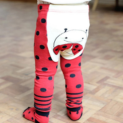 Baby Boy Girl Cartoon PP Παντελόνι με Sox Infant Toddler Ζώο από βαμβακερό ελαστικό παντελόνι παντελόνι Skinny παντελόνι Παιδικό καλσόν άνοιξη