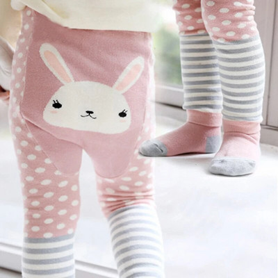 Baby Boy Girl Cartoon PP Παντελόνι με Sox Infant Toddler Ζώο από βαμβακερό ελαστικό παντελόνι παντελόνι Skinny παντελόνι Παιδικό καλσόν άνοιξη