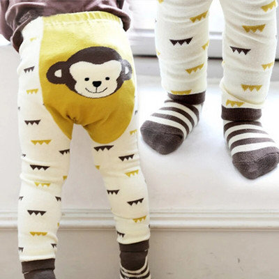Baby Boy Girl Cartoon PP Παντελόνι με Sox Infant Toddler Ζώο από βαμβακερό ελαστικό παντελόνι παντελόνι Skinny παντελόνι Παιδικό καλσόν άνοιξη