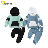 ma&baby 0-3Y újszülött csecsemő kisfiú ruhakészletek őszi tavaszi kisgyermek ruhák hosszú ujjú pulóver felsők nadrágok alkalmi tréningruha