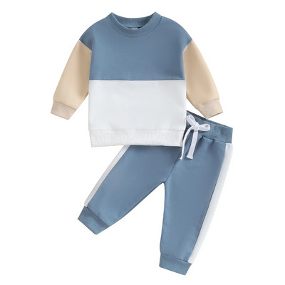ma&baby 0-3Y νήπιο Βρέφος Νεογέννητο Αγοράκι Κοριτσάκι Σετ Μακρυμάνικα Μπλουζάκια Παντελόνια Casual outfit Φθινοπωρινή άνοιξη αθλητική